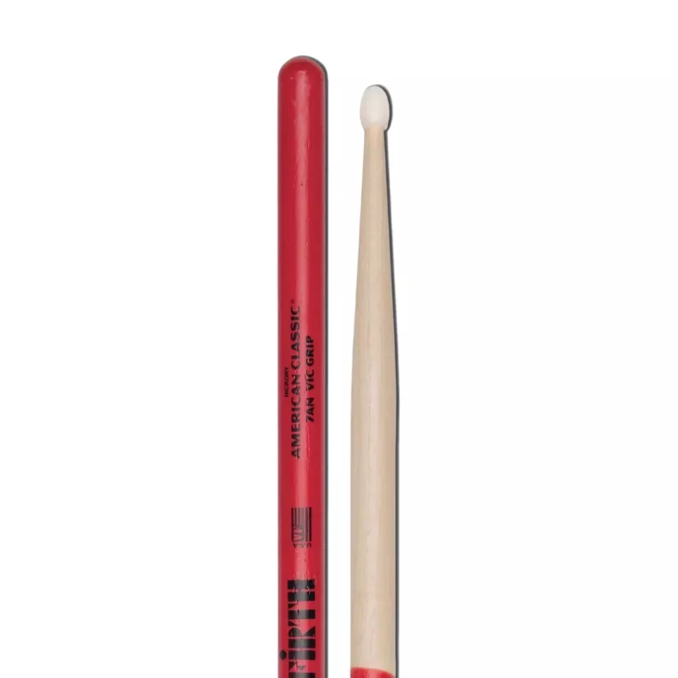 vic-firth-american-classic-drumsticks-with-vic-grip-7a-nylon-tip Vic Firth American Classic Drumsticks With Vic Grip – 7A – Nylon Tip