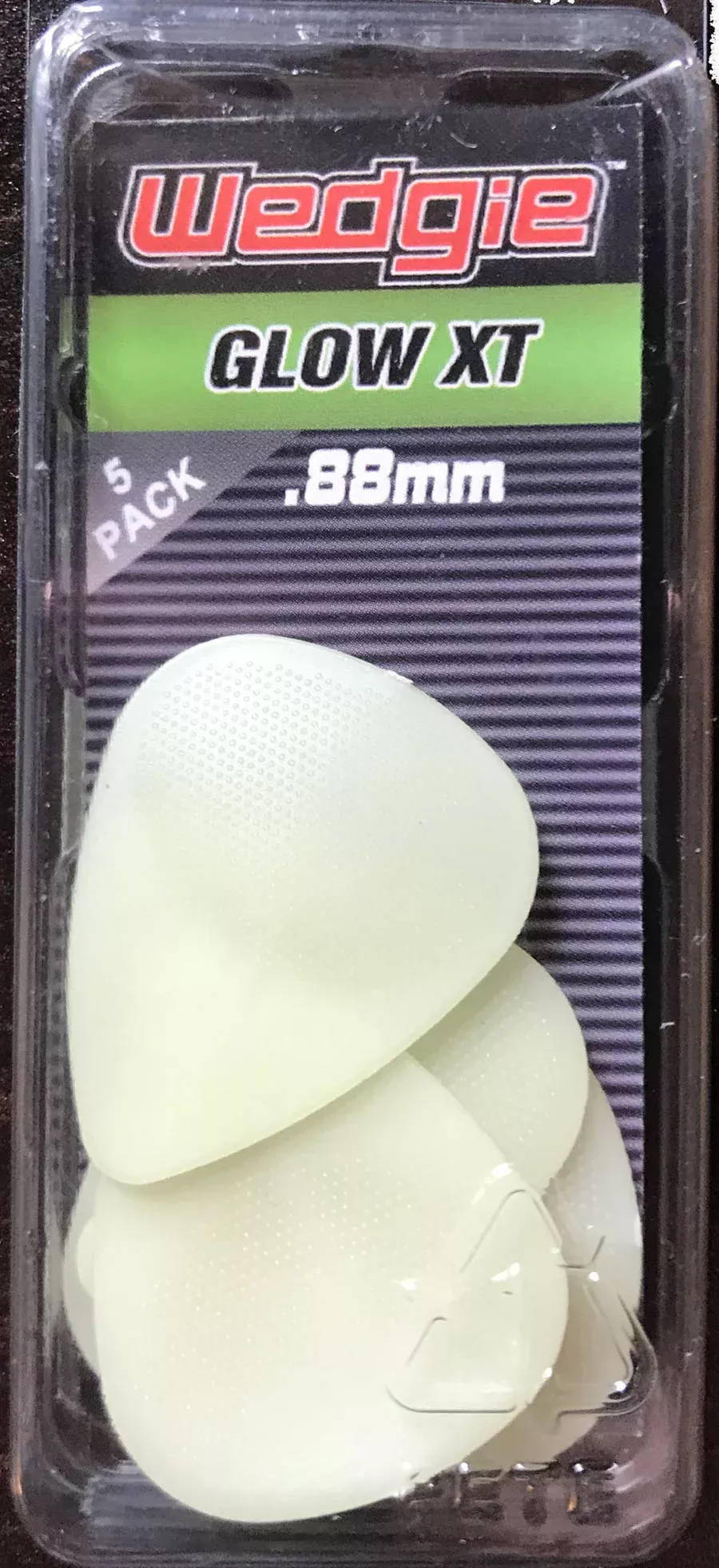 wedgie-glowxt-88mm-guitar-picks-5-pack Wedgie - GlowXT .88mm Guitar Picks (5 Pack)
