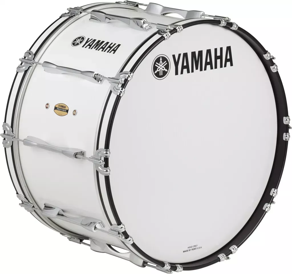 yamaha-field-corps-mb-8324wr-24-marching-bass-drum-white Yamaha Field-Corps MB-8324WR 24" Marching Bass Drum, White