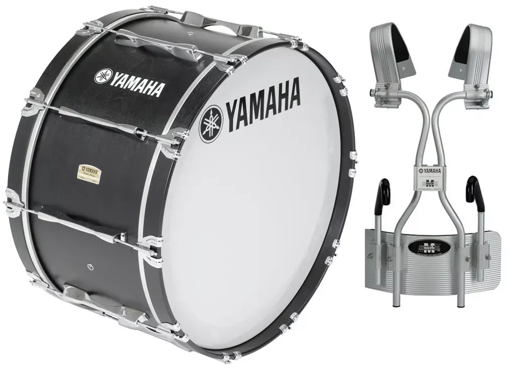 yamaha-field-corps-mb-8326bf-26-marching-bass-drum-black-forest-w-field-corps-ca Yamaha Field-Corps MB-8326BF 26” Marching Bass Drum, Black Forest, w/Field-Corps Carrier