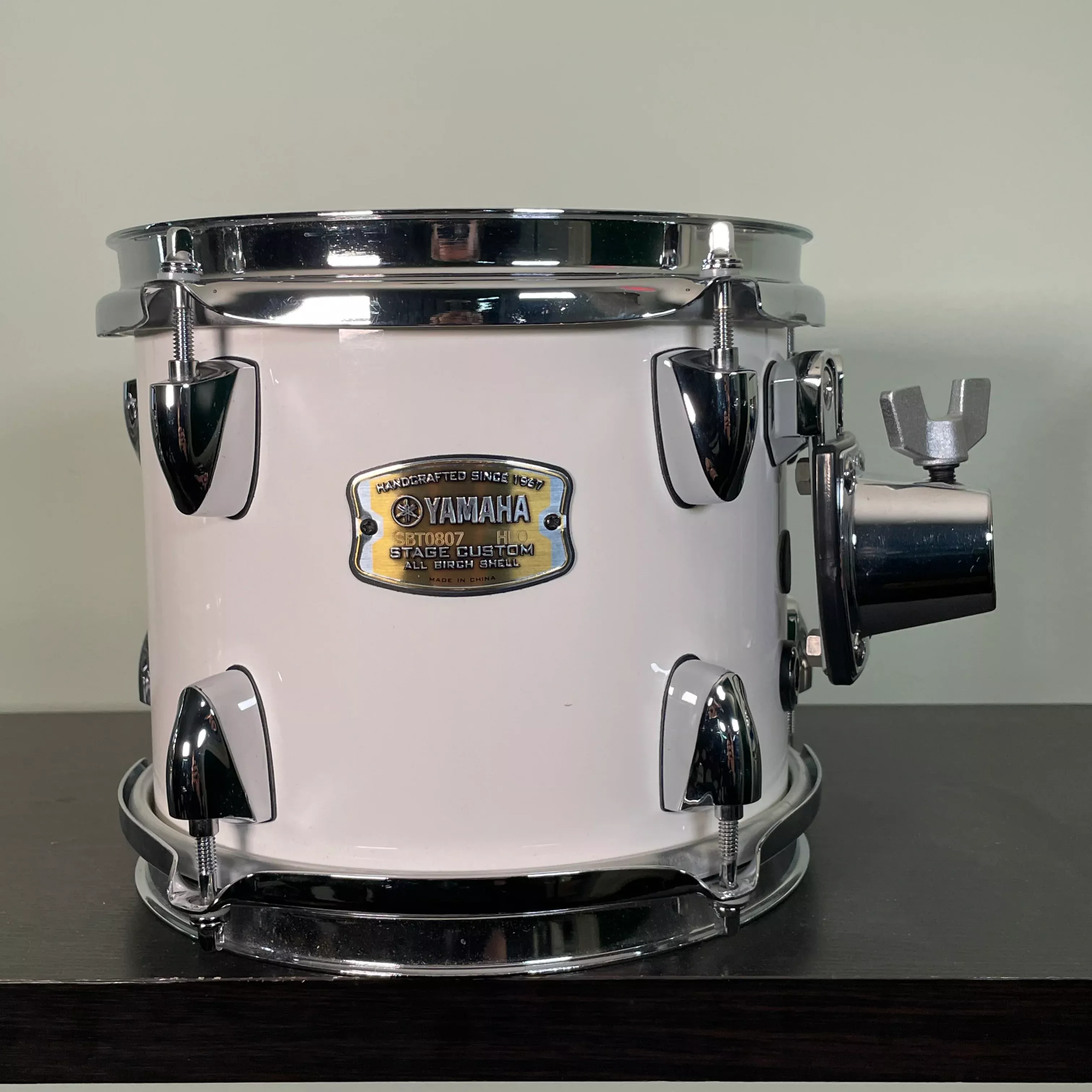 Yamaha Stage Custom Birch 7x8 Tom Single Drum Classic White