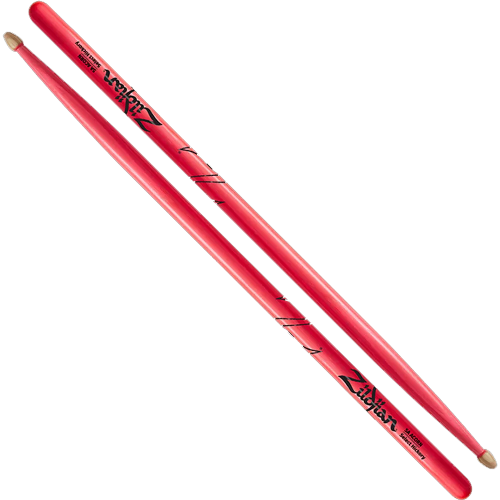 zildjian-5a-acorn-neon-pink Zildjian 5A Acorn Neon Pink