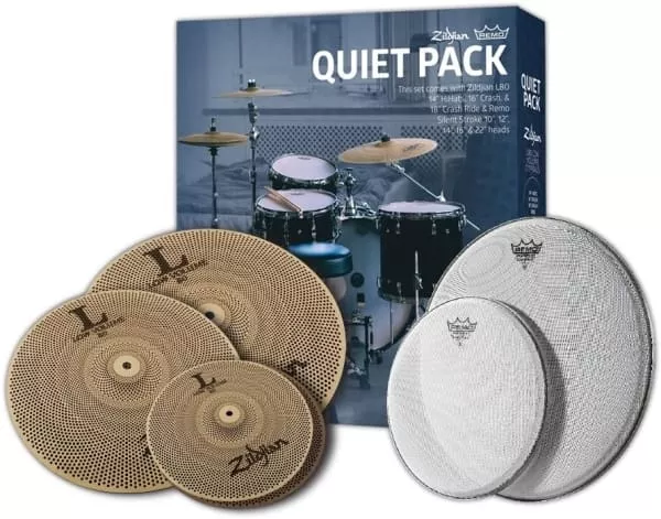 Zildjian/Remo Quiet Pack L80 Silentstroke 14",16",18" LV468RH